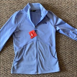 The North Face Women’s zip-up periwinkle blue